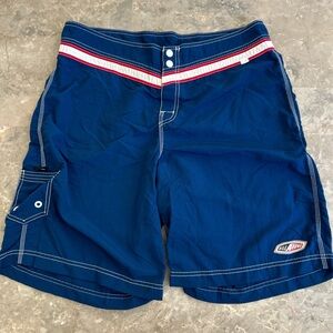 Vintage 90s Billabong Board Shorts USA Made Blue Size 38